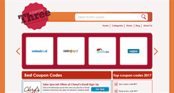 Desktop Screenshot of couponthree.com